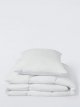 Toddler Soft Touch Washable Duvet & Pillow Set,  White, Cotbed (120 x 140cm)